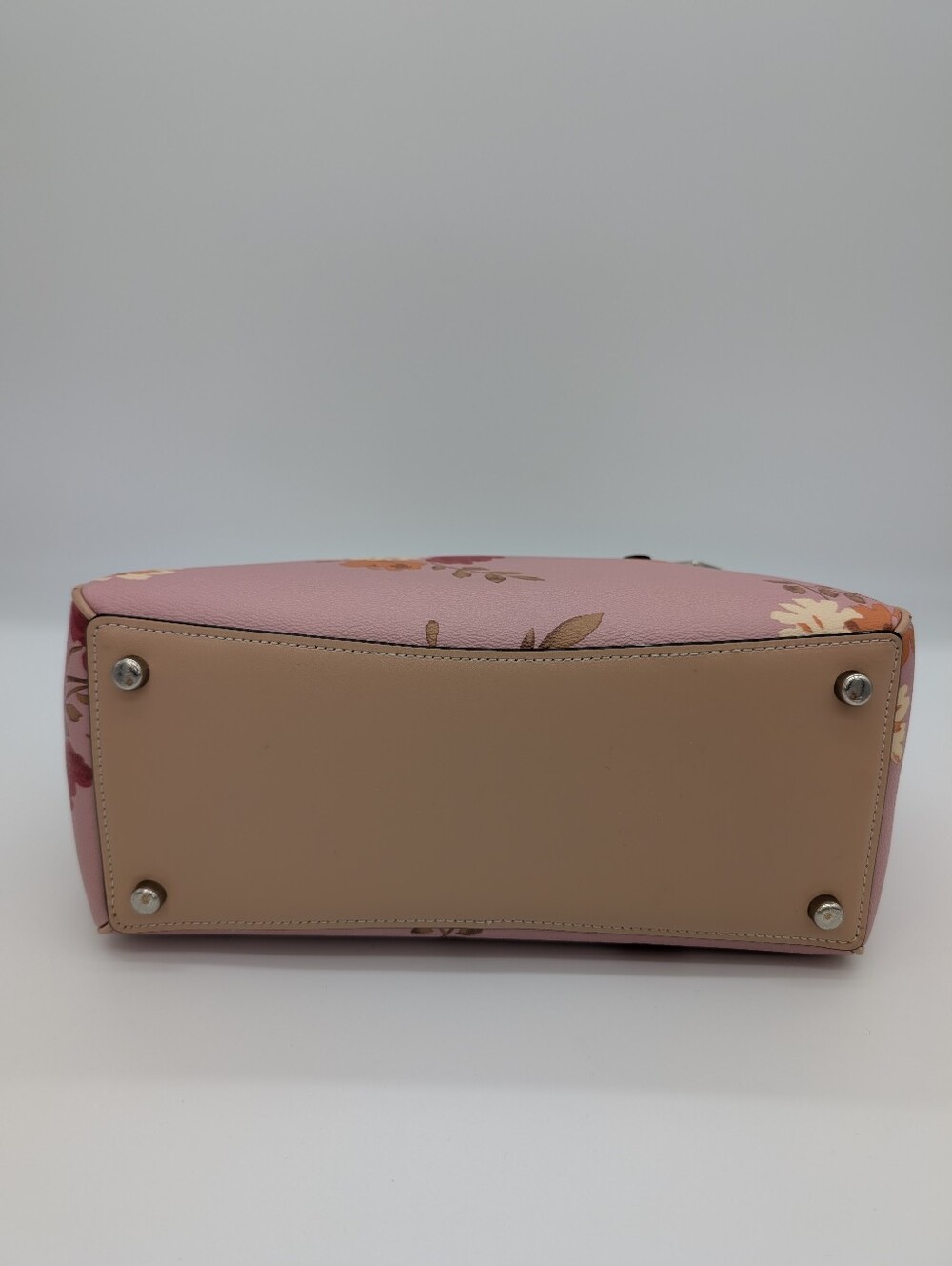 Coach Surrey Carryall Pink Peony Floral Purse Crossbody 2019 F72643 With COA - Picture 8 of 15
